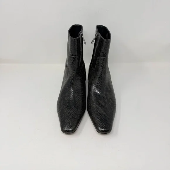 New Free People Easy Does It Ankle Boot Snake Print Vegan Leather Sz 8 - Picture 8 of 14